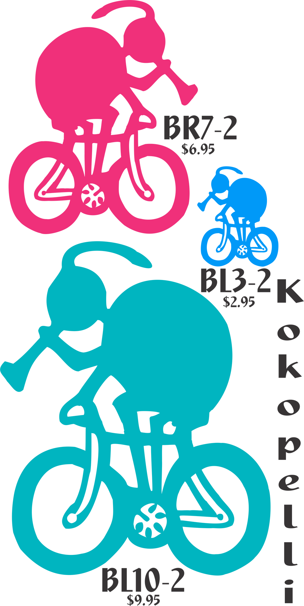 Bike Kokopelli Sticker