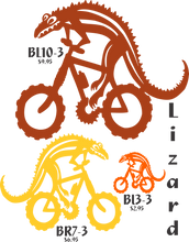 Load image into Gallery viewer, Bike Lizard Sticker
