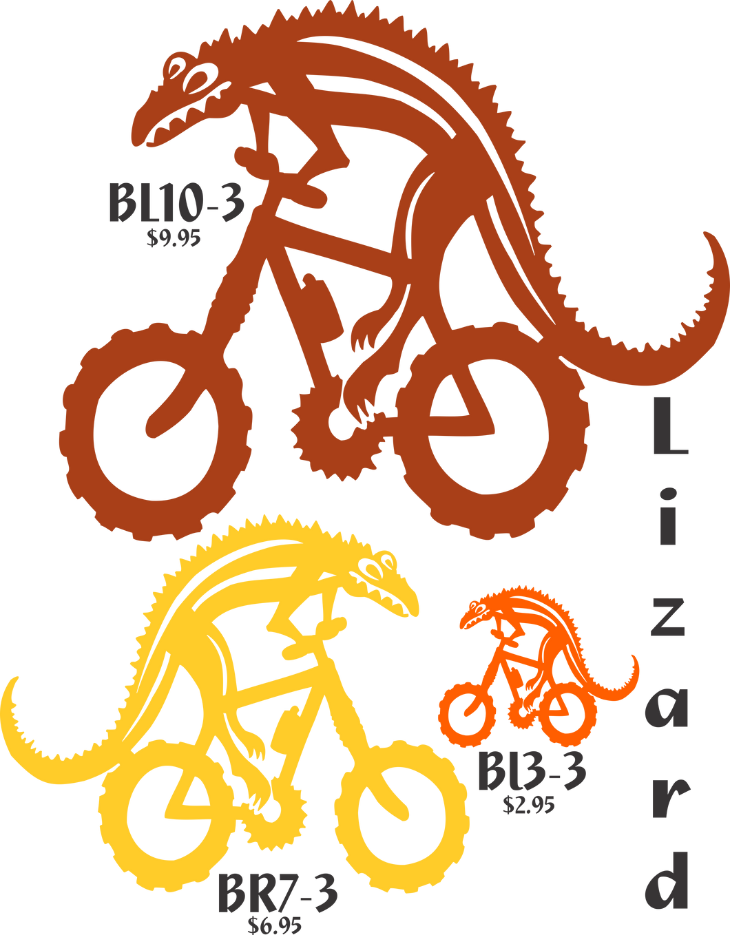 Bike Lizard Sticker