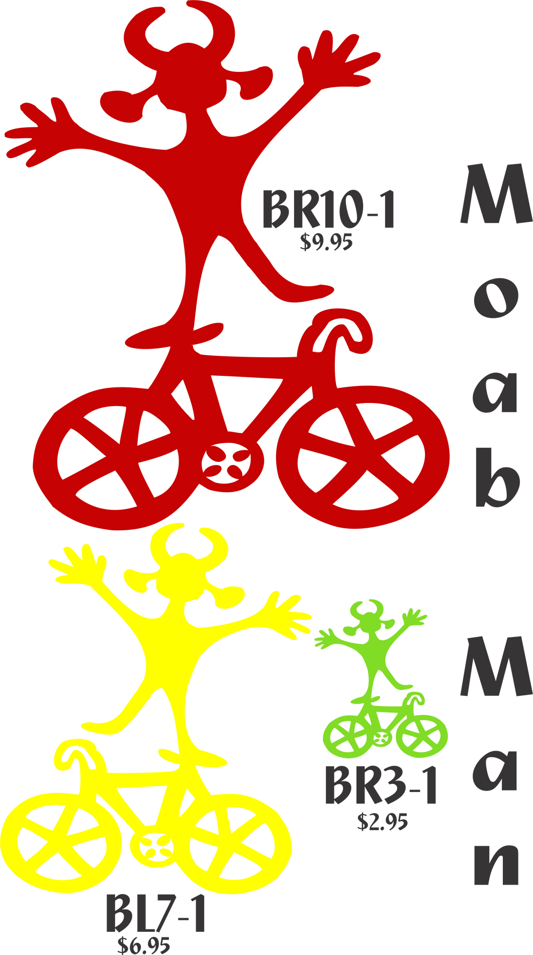 Bike Moab Man Sticker