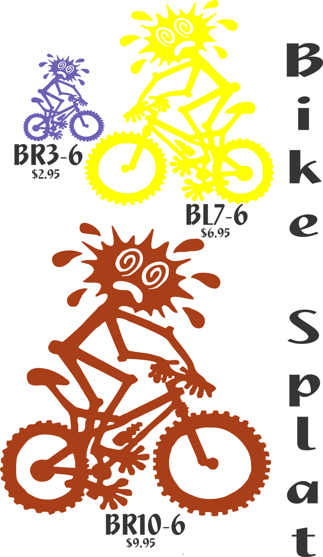 Bike Splat Sticker