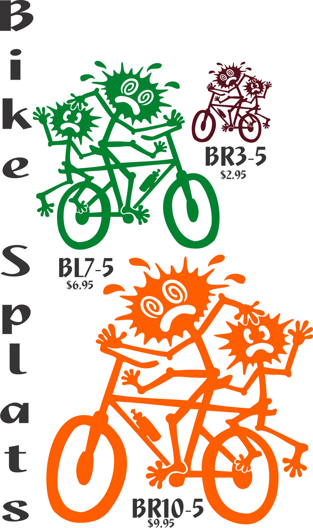 Bike Splats Sticker